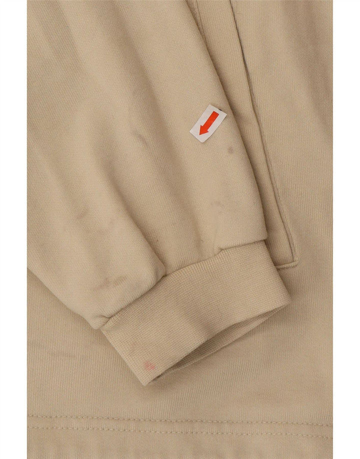 CHAMPION Giacca da tuta da uomo di grandi dimensioni in cotone beige