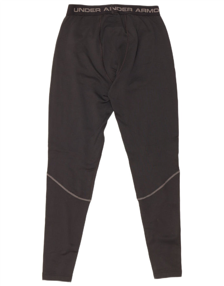 Leggings grafici Under Armour da uomo Cold Gear poliestere nero medio