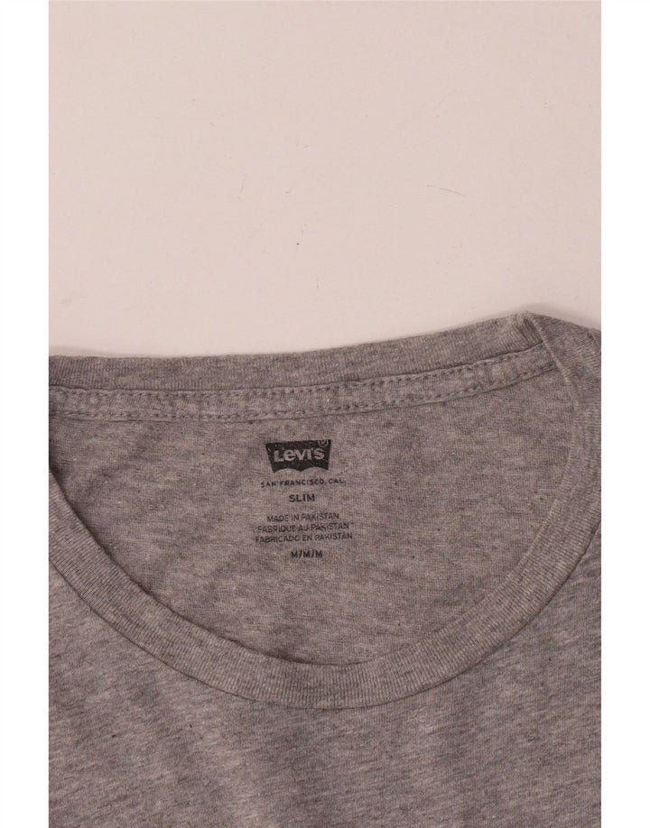 T-shirt grafica slim da donna Levi's UK 14 Grigio medio