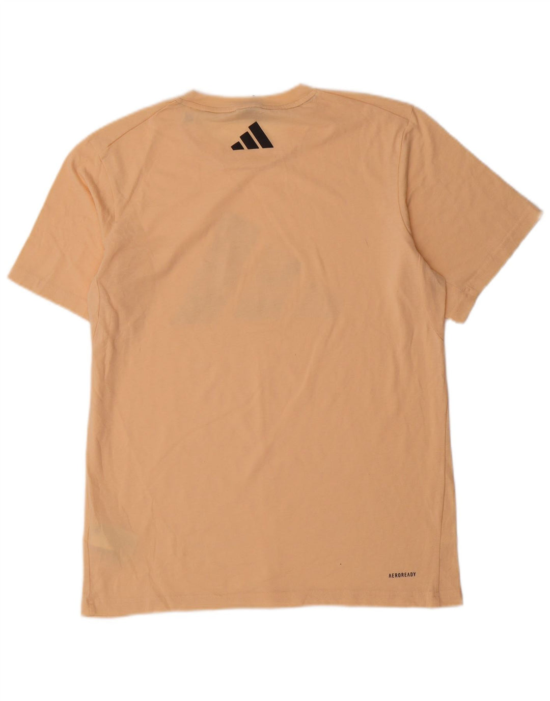 T-shirt grafica da allenamento Adidas da uomo in cotone beige medio