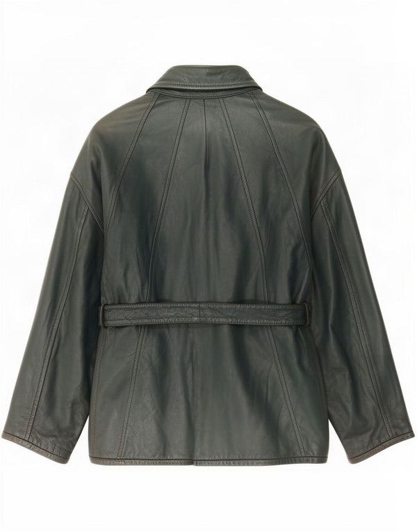 Giacca in Pelle Donna Aicad IT 42 Verde Medio