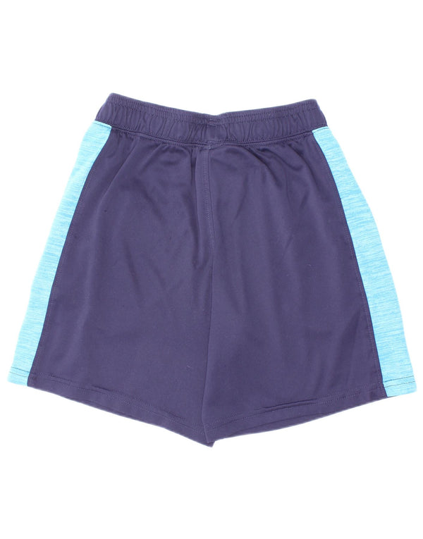 Pantaloncini sportivi da ragazzo Under Armour 5-6 anni in poliestere color block blu navy