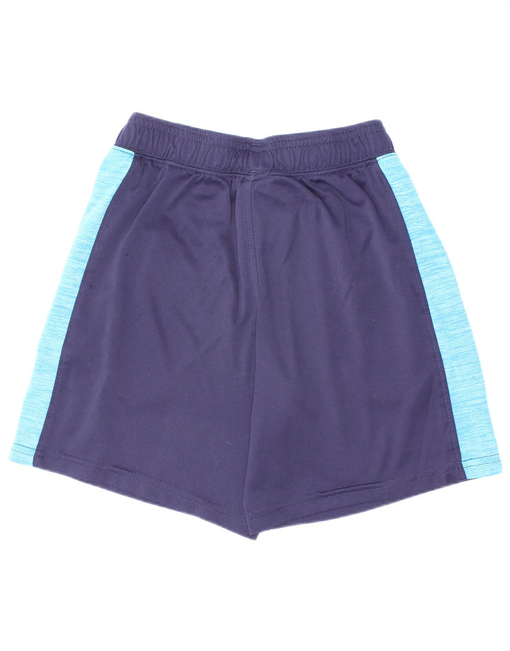 Pantaloncini sportivi da ragazzo Under Armour 5-6 anni in poliestere color block blu navy