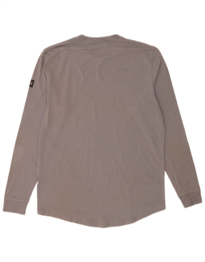 Maglietta grafica da uomo Under Armour a maniche lunghe grigio medio