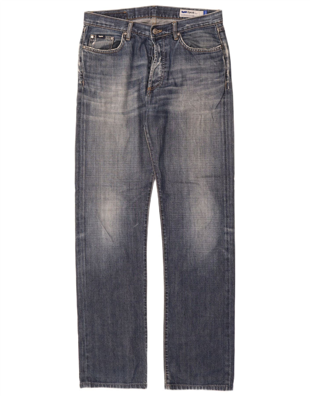 Jeans dritti da uomo Gas W33 L34 cotone blu