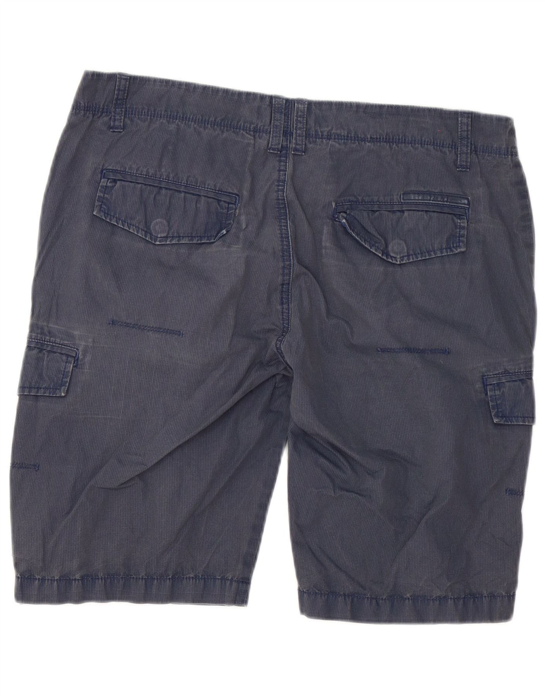 Pantaloncini cargo da uomo Calvin Klein W33 cotone gessato blu navy medio