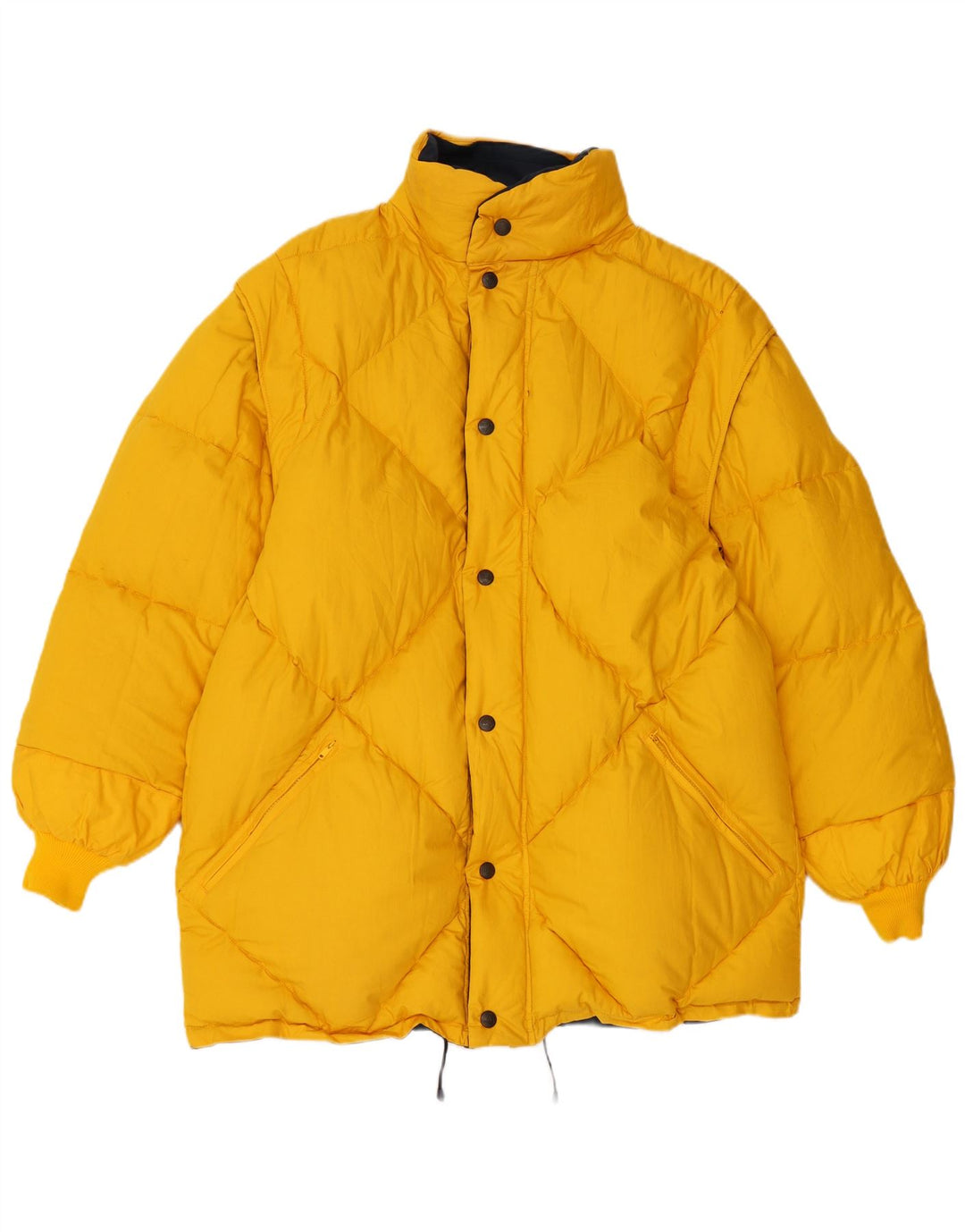 DOLOMITE Giacca imbottita reversibile da uomo UK 42 XL Cotone giallo