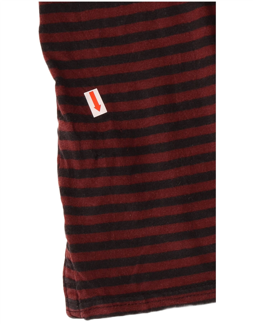 Canotta da uomo Quiksilver grande in cotone a righe bordeaux