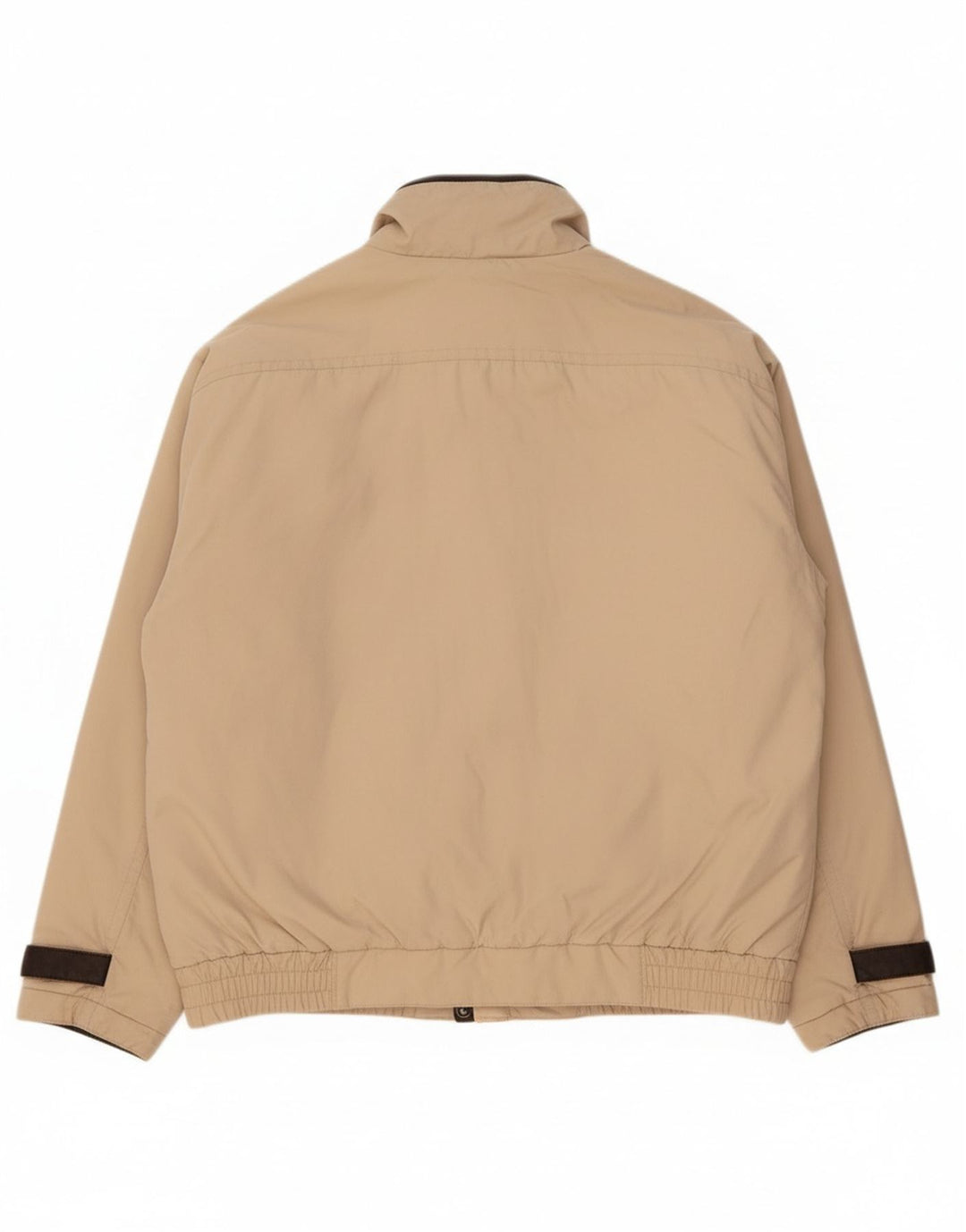 VINTAGE Mens Bomber Jacket UK 42 XL Beige Polyester