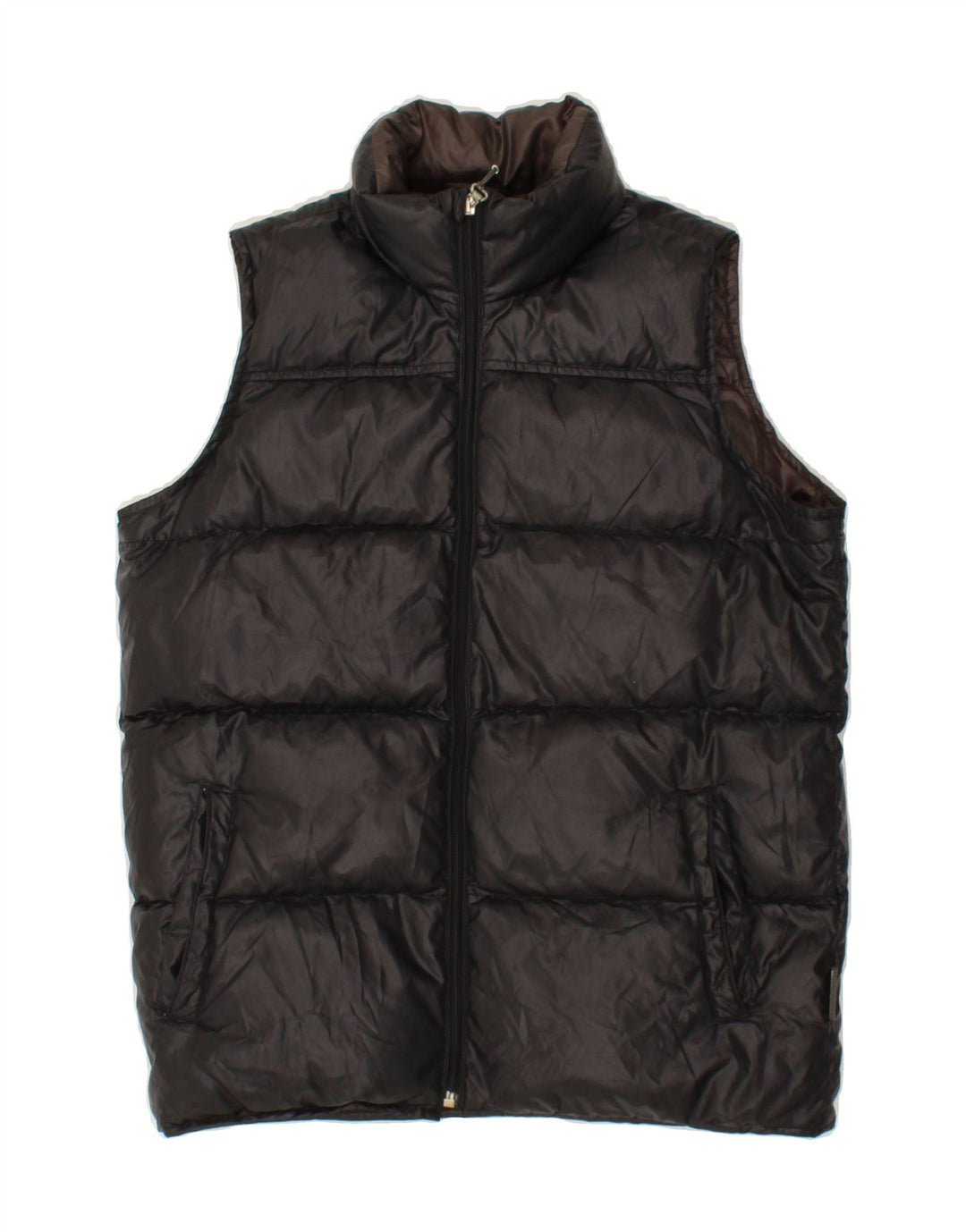 CHAMPION Girls Padded Gilet 11-12 Years Large  Black Polyester Vintage Champion and Second-Hand Champion from Messina Hembry 