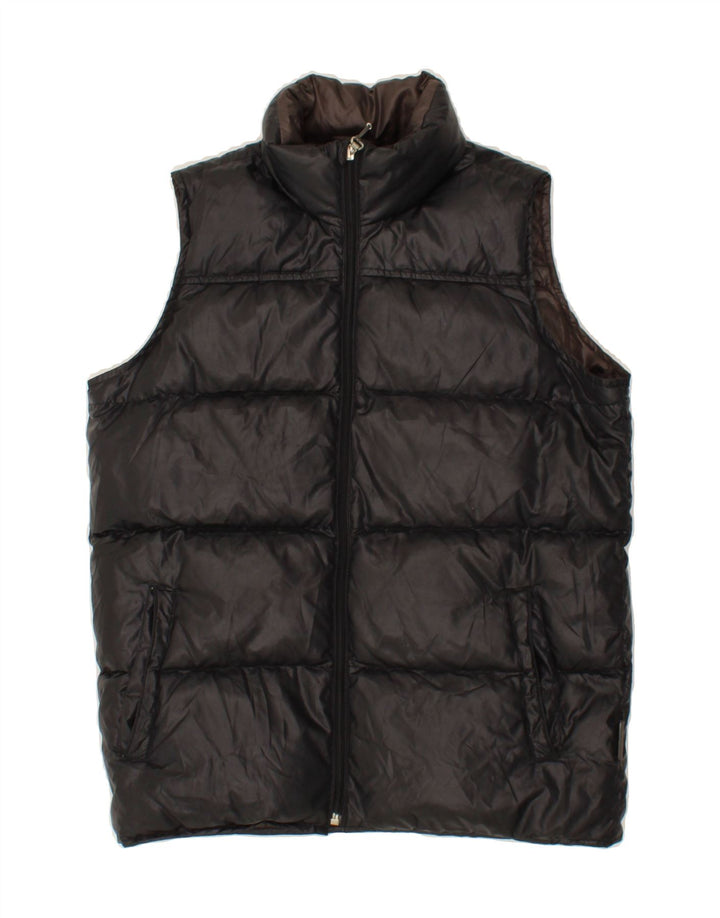 CHAMPION Girls Padded Gilet 11-12 Years Large  Black Polyester Vintage Champion and Second-Hand Champion from Messina Hembry 