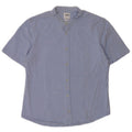 Camicia slim fit a maniche corte da uomo Zara blu medio