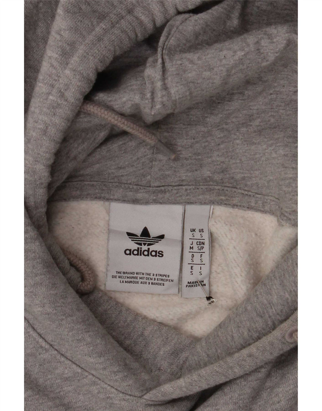 Felpa con cappuccio da uomo Adidas piccola grigia screziata