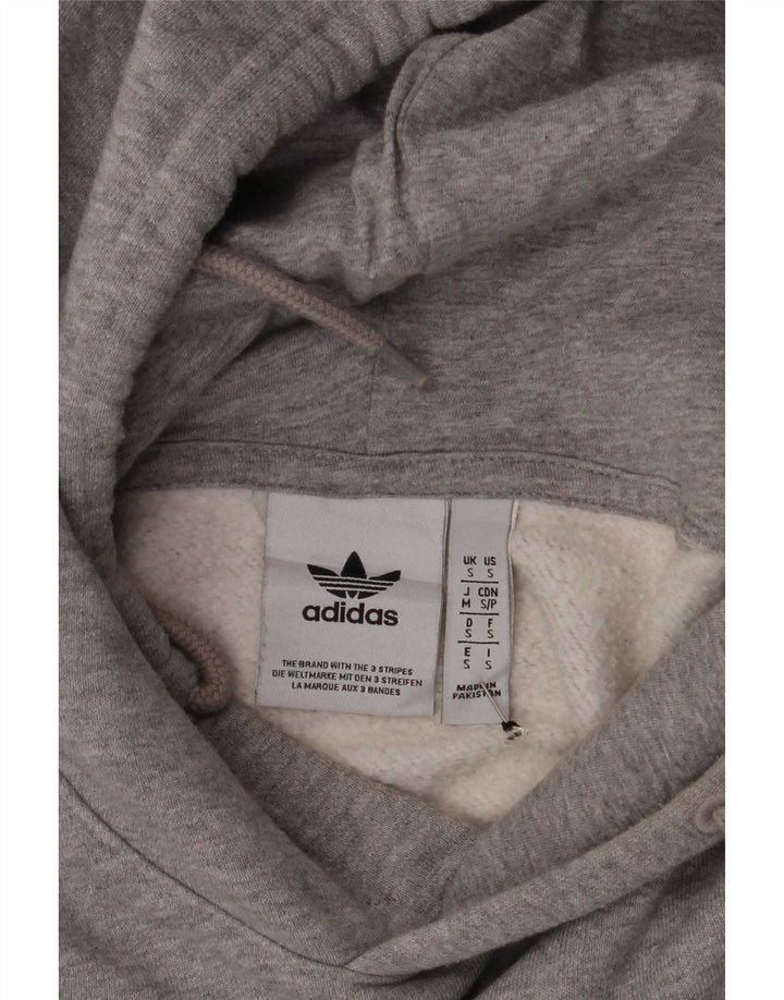 Felpa con cappuccio da uomo Adidas piccola grigia screziata