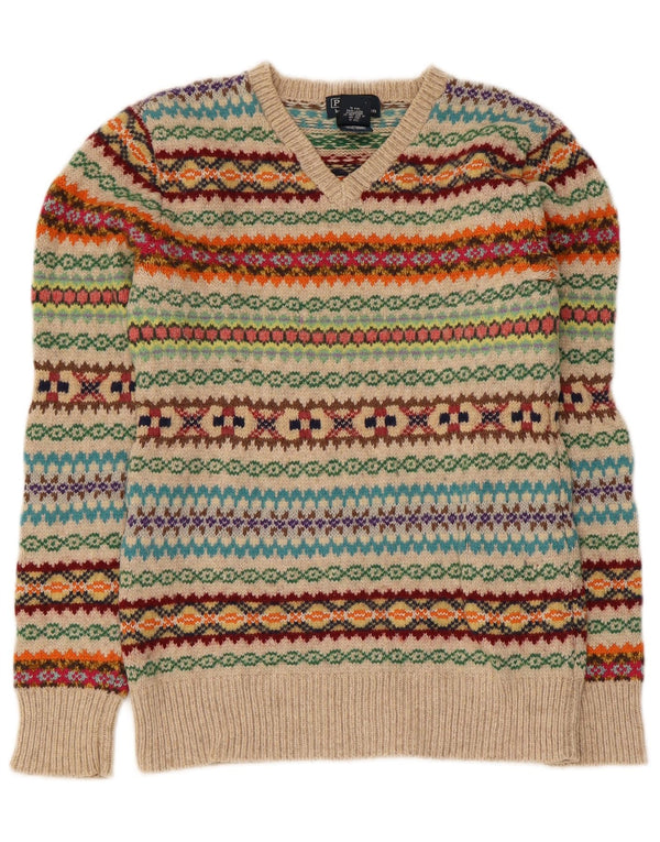 Maglione maglione con scollo a V per ragazze Polo Ralph Lauren 15-16 anni grande multicolore