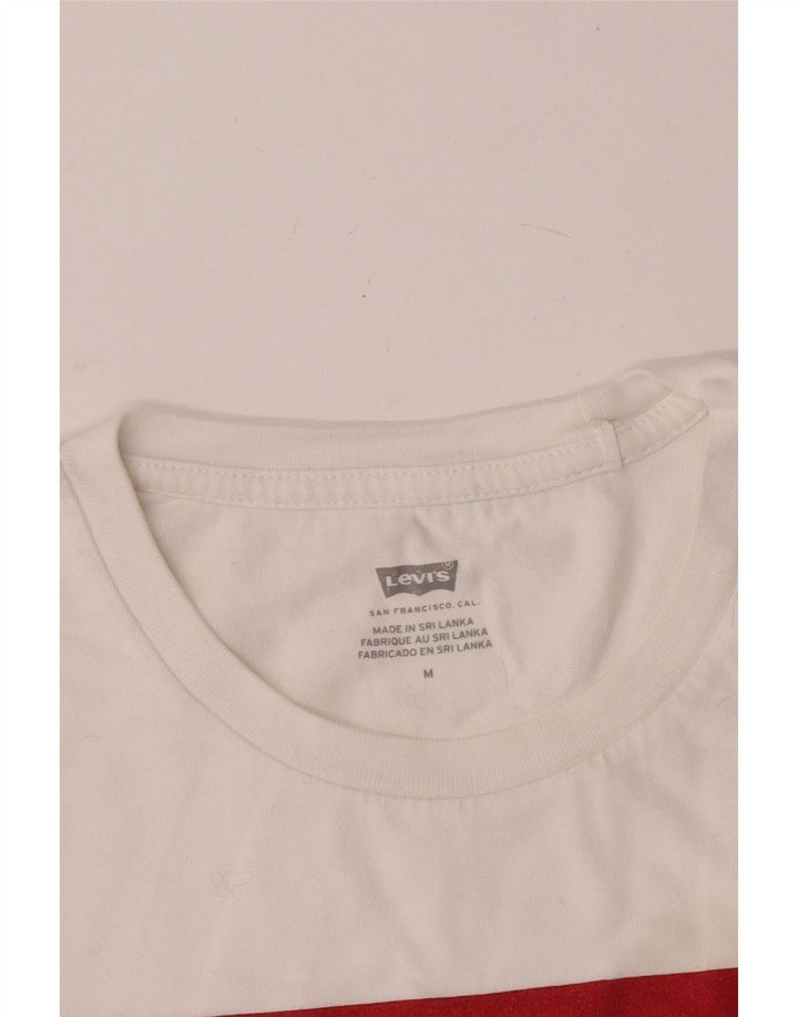 T-shirt grafica da donna Levi's Top UK 12 Medium White