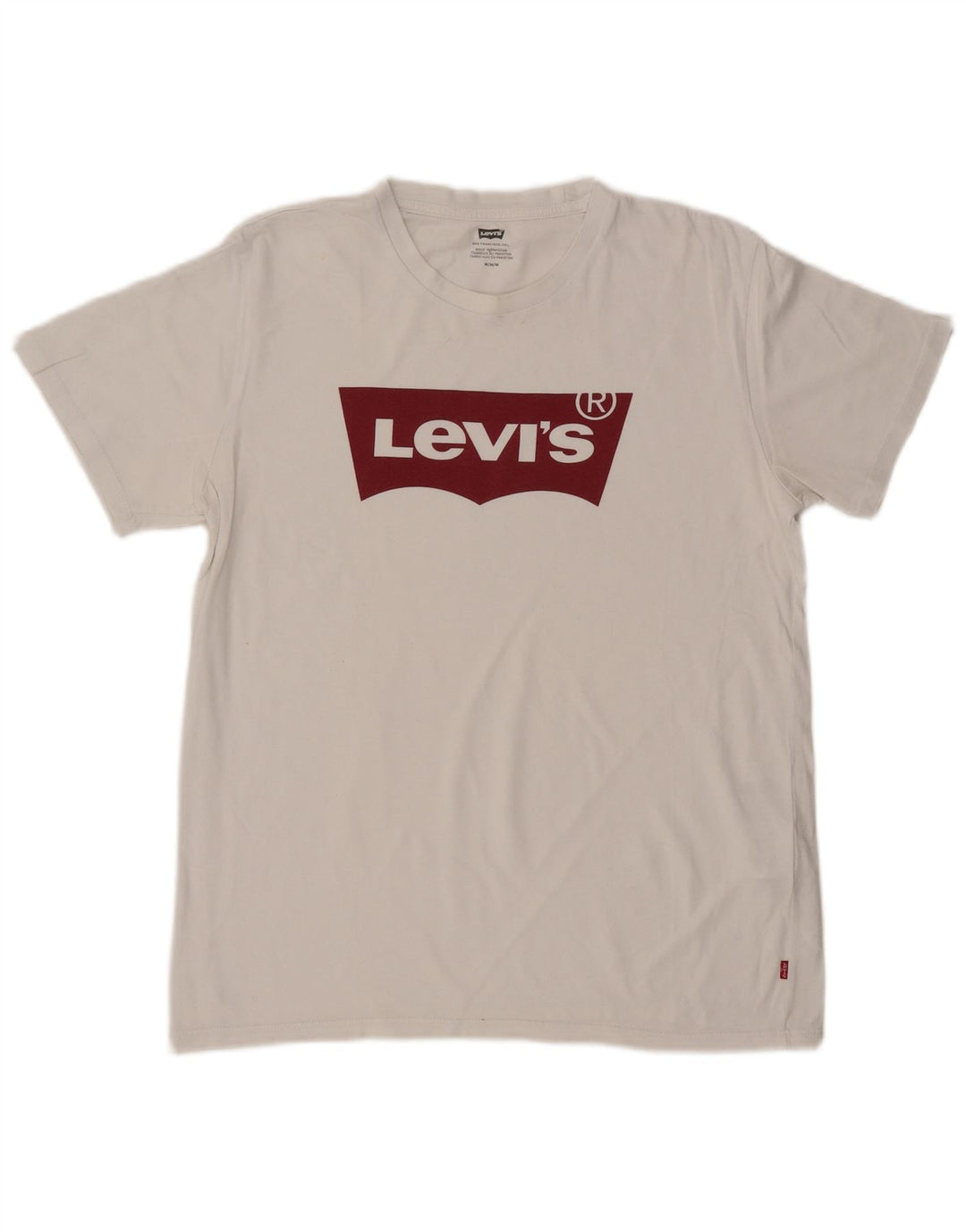 T-shirt grafica da uomo LEVI'S Top in cotone bianco medio