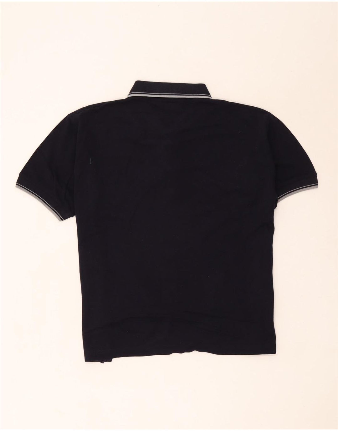 Polo Kappa Uomo Large in cotone a righe blu navy