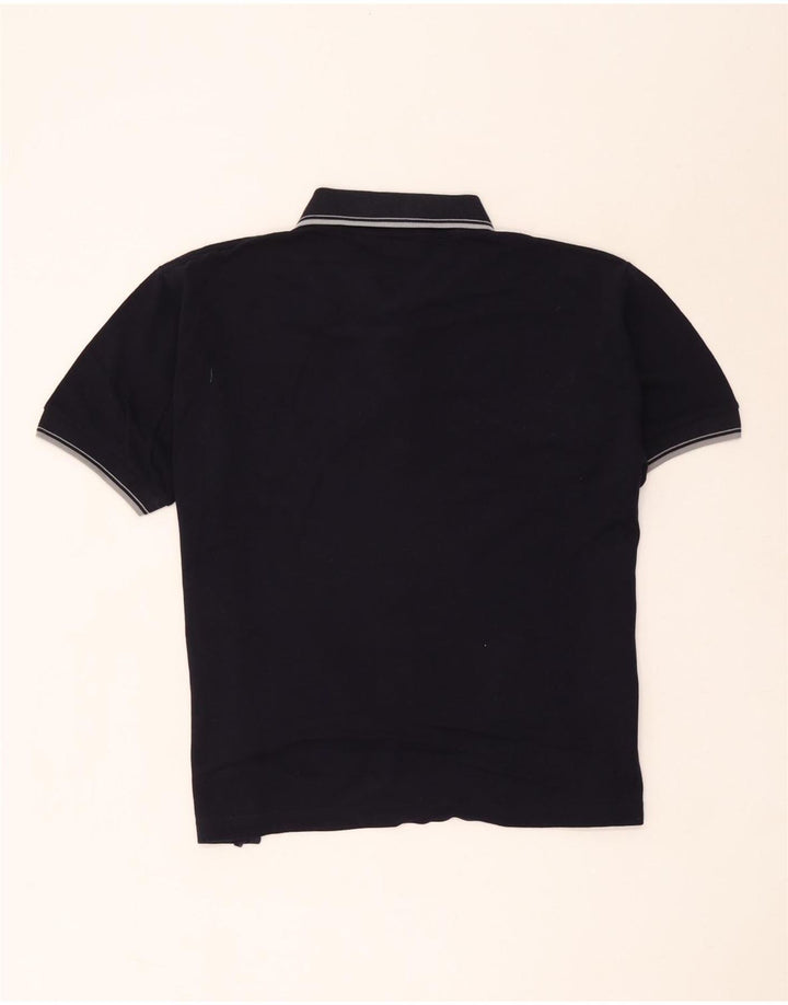 Polo Kappa Uomo Large in cotone a righe blu navy