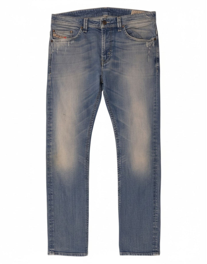 Jeans slim da uomo Diesel Thavar W34 L32 in cotone blu