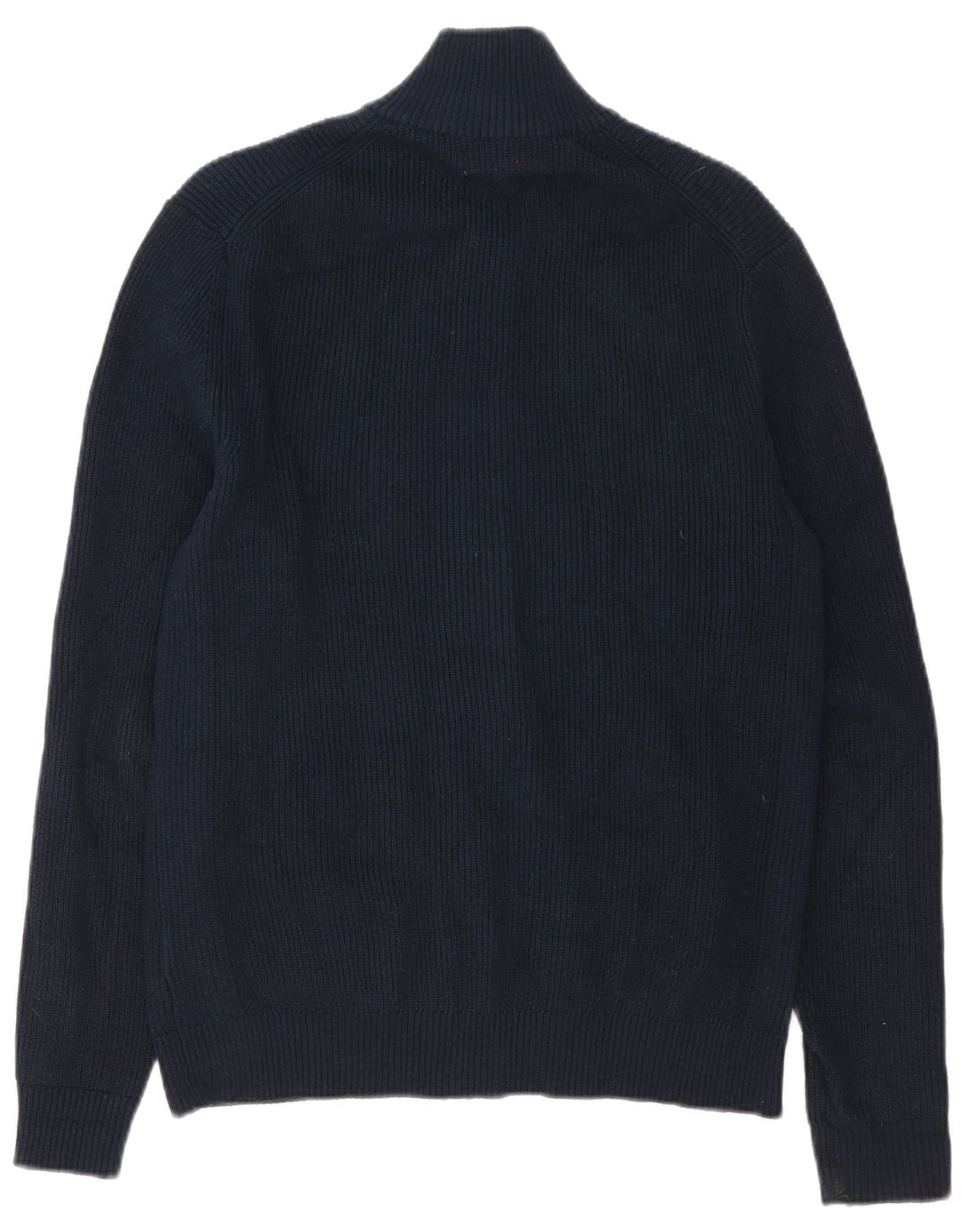 Maglione cardigan da uomo Marks & Spencer piccolo in cotone blu navy
