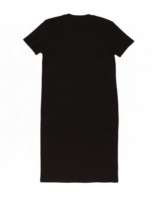 Abito maglione a maniche corte da donna Zara UK 18 XL poliestere nero
