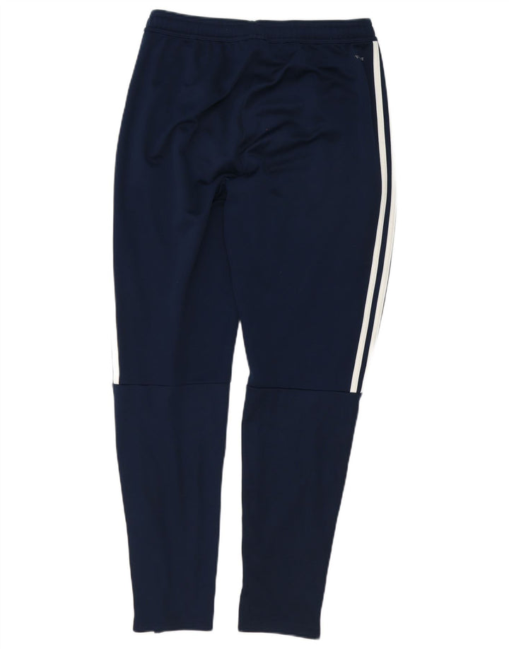Pantaloni da tuta da uomo Adidas medi in poliestere blu navy