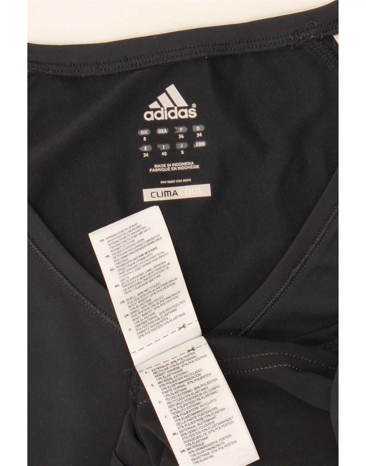 Maglietta Adidas Climacool da donna Top UK 8 Small Poliestere grigio