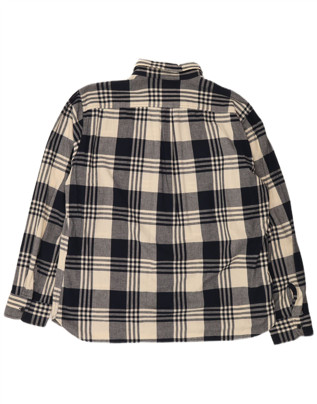 Camicia in flanella da uomo Levi's 2XL in cotone scozzese blu navy