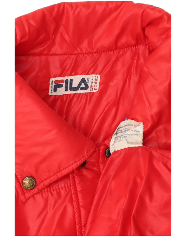 Giacca a vento da uomo Fila IT 56 XL poliestere rosso