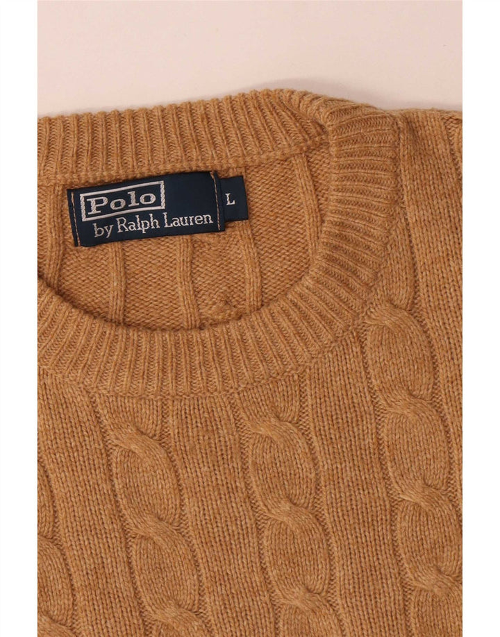 Polo Ralph Lauren Maglione girocollo da uomo grande marrone