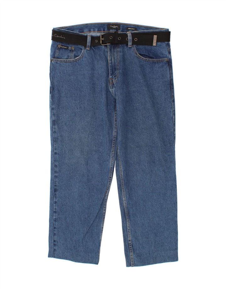 PIERRE CARDIN Mens Regular Fit Straight Jeans W34 L26 Blue Vintage Pierre Cardin and Second-Hand Pierre Cardin from Messina Hembry 