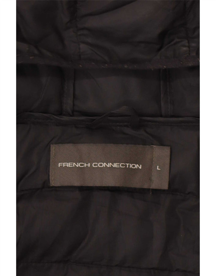 Giacca imbottita con cappuccio da uomo French Connection UK 40 grande nera
