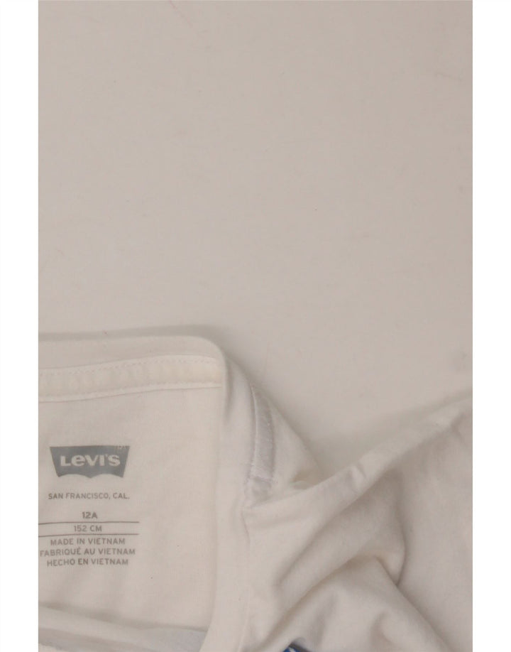 LEVI'S Girls Graphic T-Shirt Top 11-12 Years White