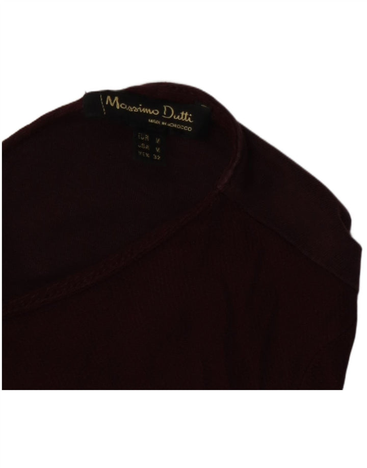 Maglia da donna a maniche lunghe Massimo Dutti UK 12 Bordeaux medio