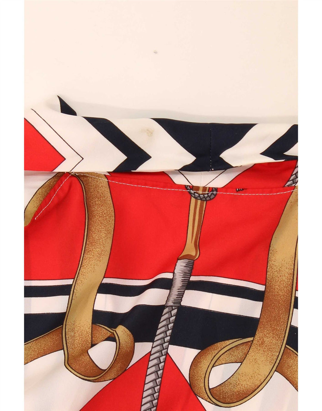 Camicetta camicia vintage da donna UK 18 XL multicolore color block