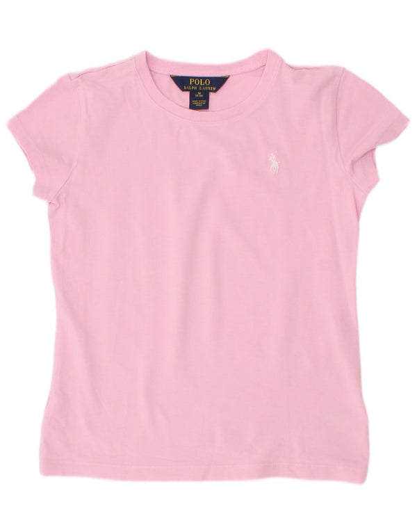 Polo Ralph Lauren T-shirt per bambina 8-9 anni in cotone rosa medio