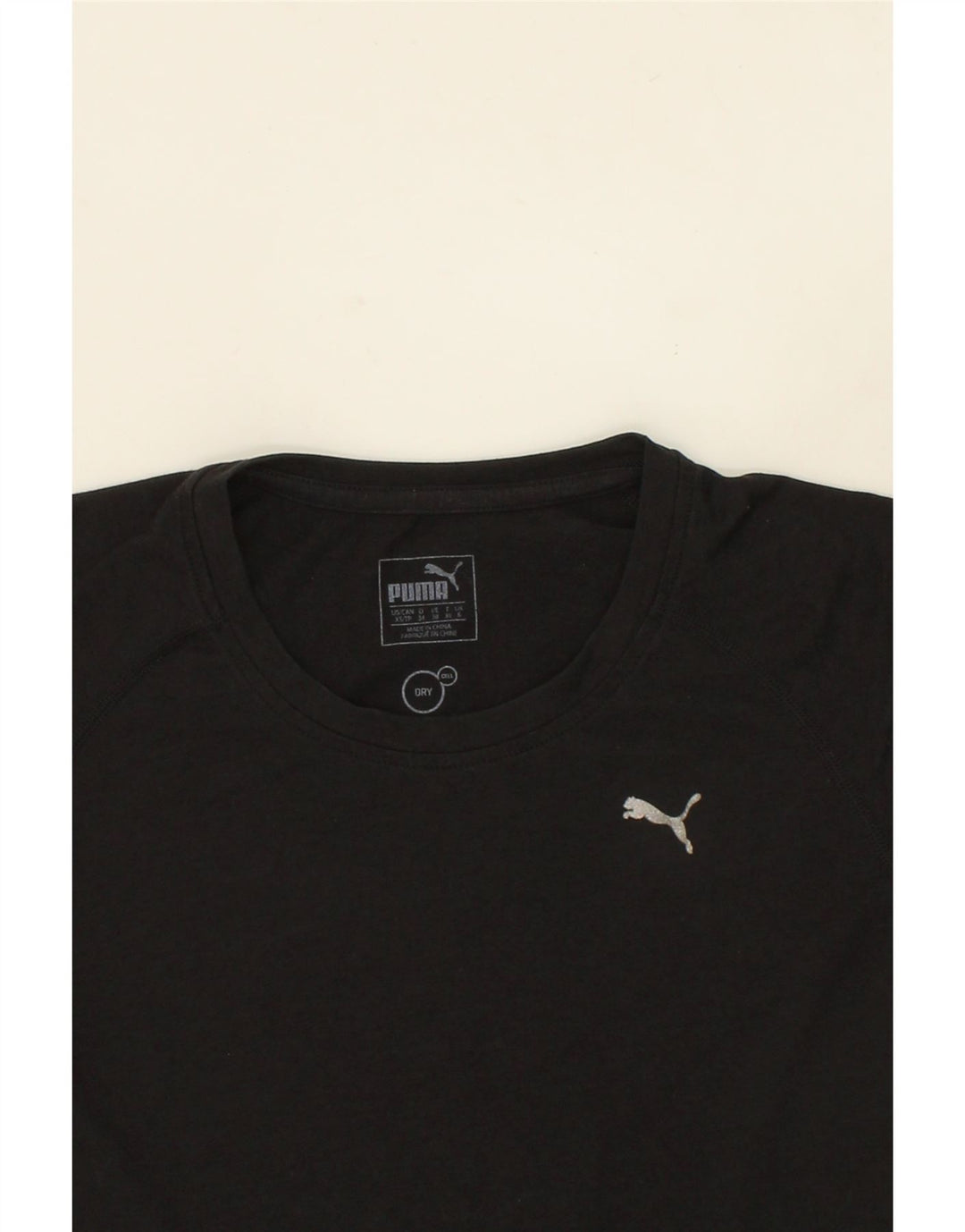 PUMA Womens T-Shirt Top UK 8 Small Black Vintage Puma and Second-Hand Puma from Messina Hembry 