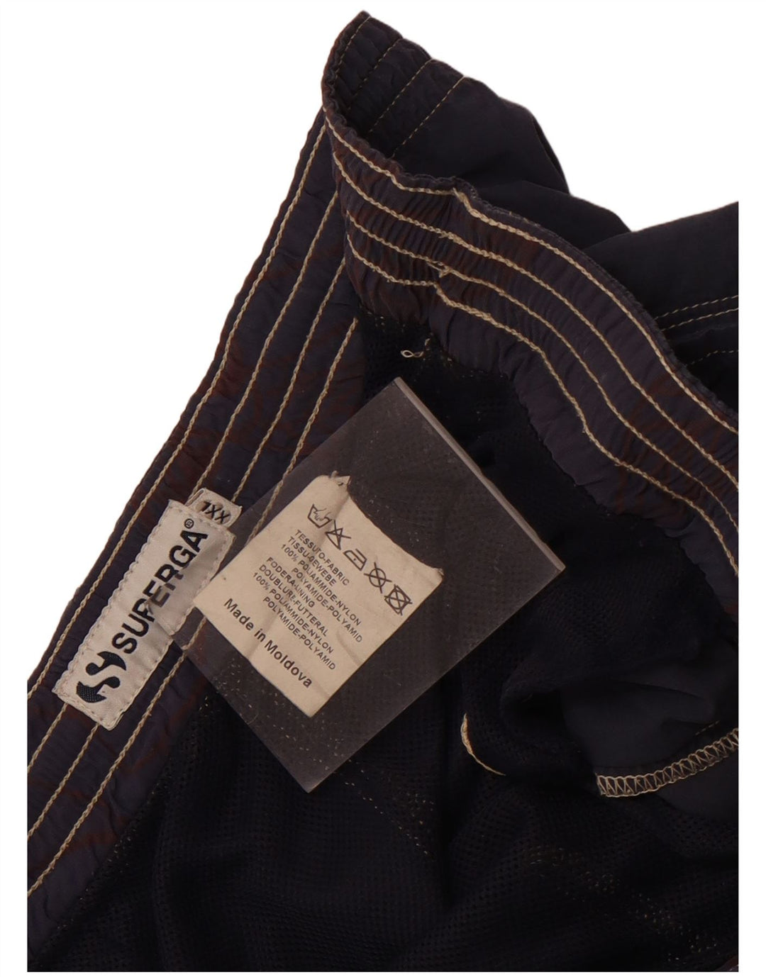 Pantaloncini da bagno da uomo Superga 2XL blu navy in poliammide