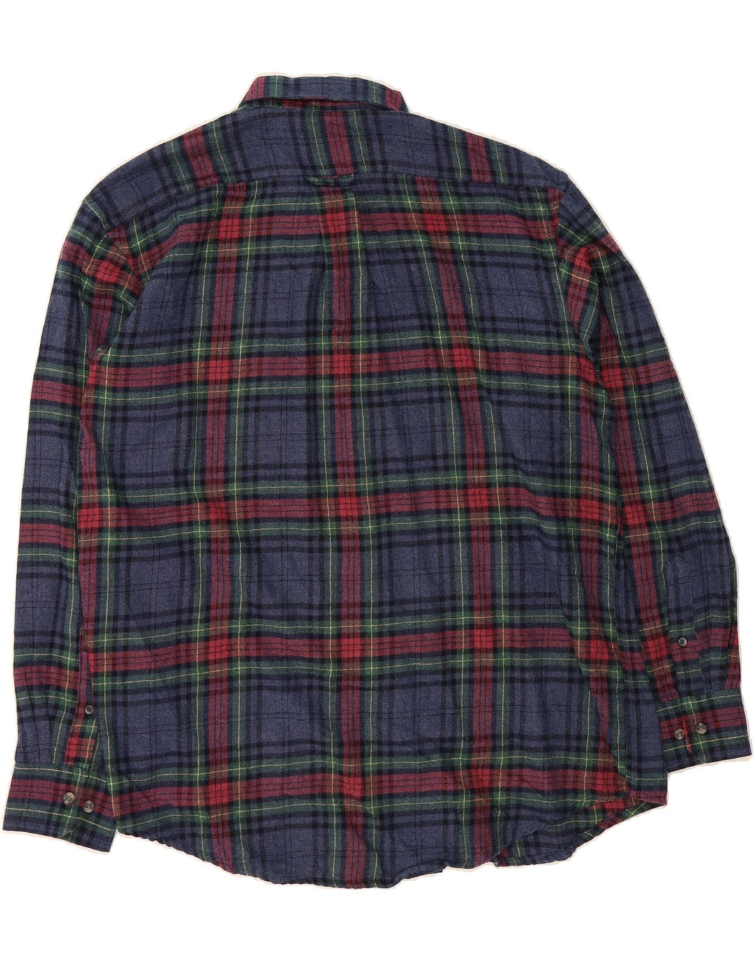 IZOD Mens Flannel Shirt Large Blue Check Cotton Vintage Izod and Second-Hand Izod from Messina Hembry 