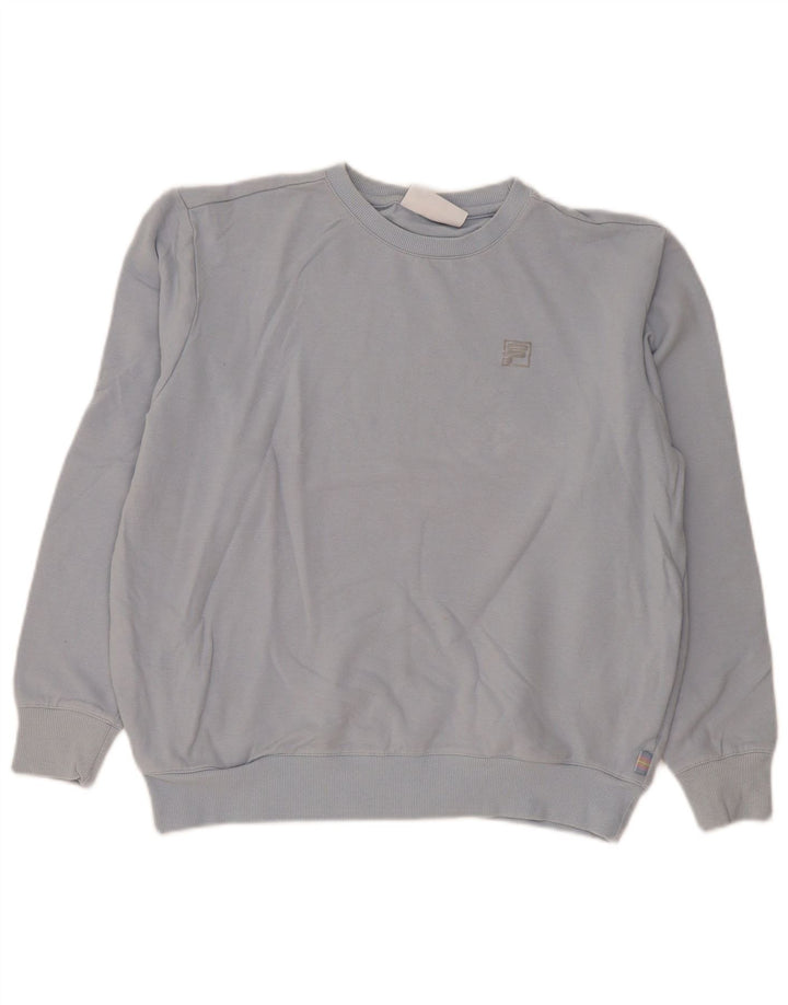 Felpa da donna Fila Maglione UK 16 Large Blu Cotone