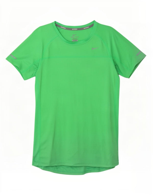 T-shirt da donna Nike Dri Fit Top UK 12 poliestere verde medio