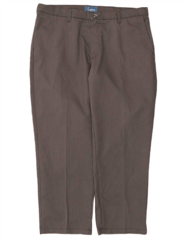 Pantaloni da completo da uomo Lee Total Freedom vestibilità classica W38 L29 poliestere grigio