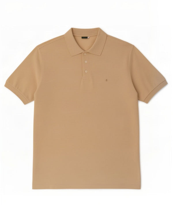 Invicta Mens Polo Shirt 2XL Beige Cotton