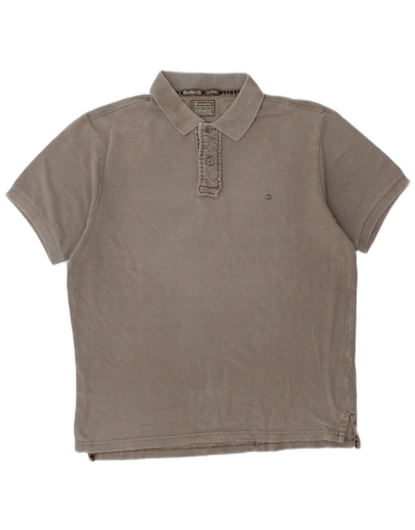 Polo Champion da uomo Heritage Fit, taglia grande, in cotone marrone