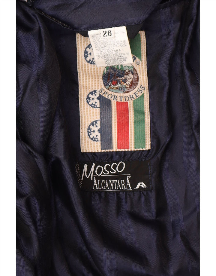 Giubbotto bomber da uomo VINTAGE UK 42 XL poliestere blu navy