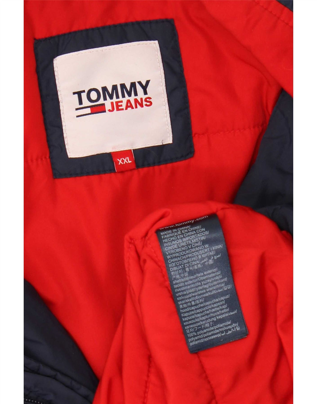 Giacca imbottita da uomo Tommy Hilfiger UK 44 2XL Blu navy Poliammide