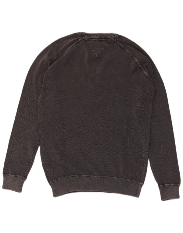 TOMMY HILFIGER Felpa da uomo Maglione piccolo cotone grigio