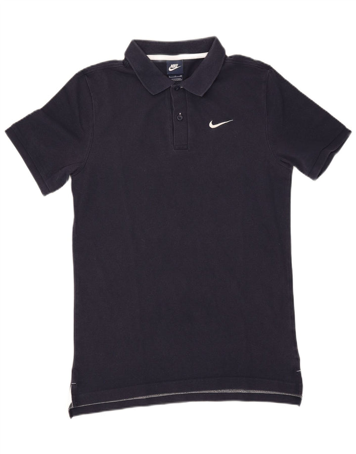 Polo Nike da uomo piccola in cotone blu navy