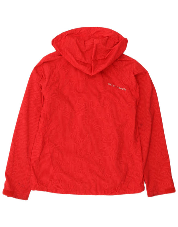 Giacca antipioggia con cappuccio da uomo Helly Hansen UK 36 Small Rosso Poliammide